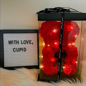 Red Valentine’s Day Rose Bear